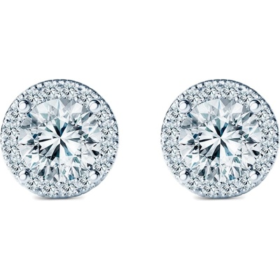 SAVICKI Обеци This is Love: бяло злато, лабораторни диаманти