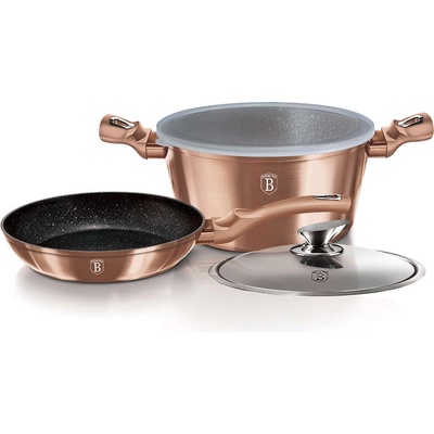 Berlinger Haus BH-6200 Комплект прибори за хранене от 4 части, издание Metallic Line Rose Gold (BH-6200)