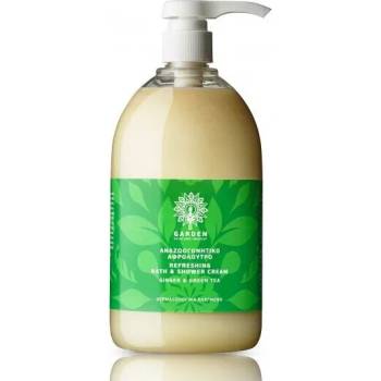 GARDEN Кремообразен душ гел Зелен чай § Джинджър , Garden Refreshing Bath & Shower Cream Ginger & Green Tea 1000ml