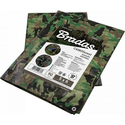 Bradas plachta zakrývací 12x6m 90g maskovací CAMOforest BR-PLCF908/10