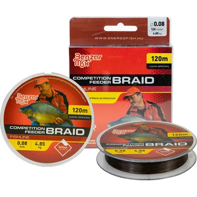 BENZAR MIX Šňůra Competition Feeder Braid Hnědá 120m 0,12mm