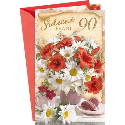 ARGUS Přání k narozeninám 90 15-6395c90 – Sleviste.cz