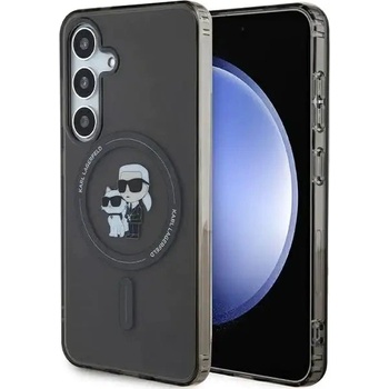 KARL LAGERFELD Кейс Karl Lagerfeld IML Karl&Choupette MagSafe за Samsung Galaxy S24, черен (KF001982-0)