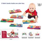 Man Yuk Toys Цветни текстилни книги - комплект от 6 бр (yl1022-77)