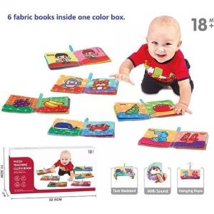 Man Yuk Toys Цветни текстилни книги - комплект от 6 бр (yl1022-77)