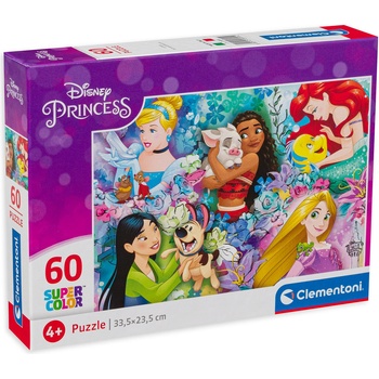 Clementoni Пъзел Clementoni от 60 части - Принцесите на Дисни и техните приятели (26995)