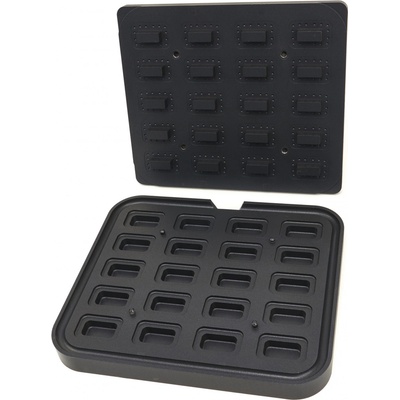 Maxima Forma na tartaletky obdélníková 64x41/45x22 mm 20 ks 9374322