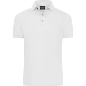 Daiber JN 1302 / Мъжка поло тениска slim fit от джърси - бяла M (02130200102)