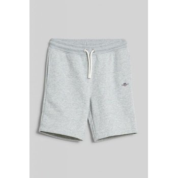 Gant teplákové šortky shield sweat shorts šedá