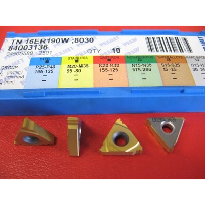 Soustružnické VBD závitové + zapichovací 80017751 / 6755235 TN W EXT C3 -S- PRAMET - PM-TN-16ER190W-T8030