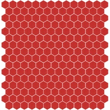 Hisbalit mozaika červená 176F SATINATO hexagony 2,3x2,6 (33,33x33,33) cm 1m²