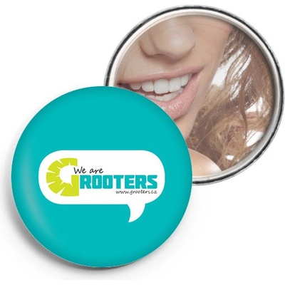 Grooters Placka se zrcátkem s vlastním motivem fotkou 3 ks