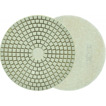 Brúsny diamantový kotúč 125 mm, zrno 3000 suchý zips, brúsenie na mokro, GEKO