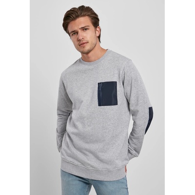 Urban Classics Мъжка блуза в сив цвят Military CrewUB-TB3108-02751 - Сив, размер XXL