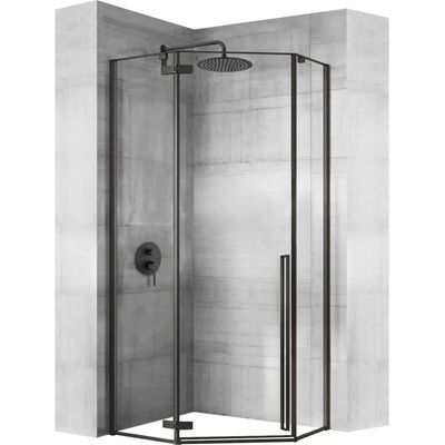 Rea Душ кабина Rea DIAMOND 80x80 Black MAT