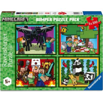 Ravensburger 4x100 Minecraft Adventures