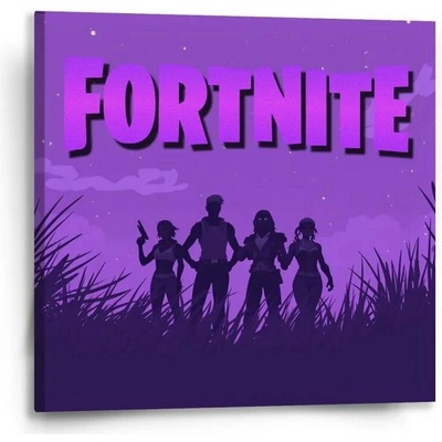 Sablio Obraz FORTNITE Fialová silueta - 50x50 cm