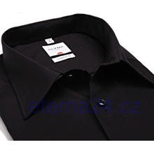 Olymp Luxor Comfort Fit černá košile krátkýrukáv