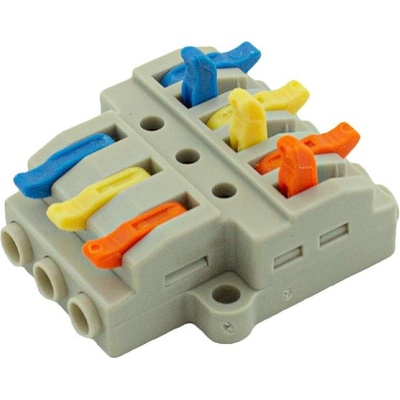 FK technics Svorka bezšroubová typu Wago 3-6x4 mm2 na licnu