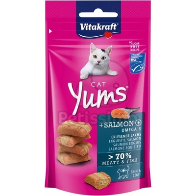Vitakraft Cat Yums - Мокра храна със сьомга и Омега-3 за котки 40 г