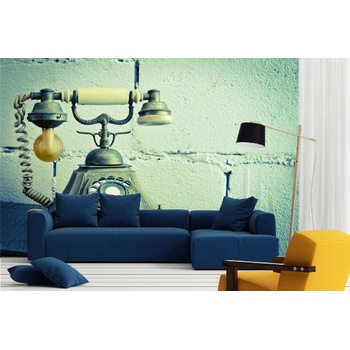 DIMEX ART s. r. o Самозалепваща се флизелинова фототапета ретро телефон 375 x 250 см