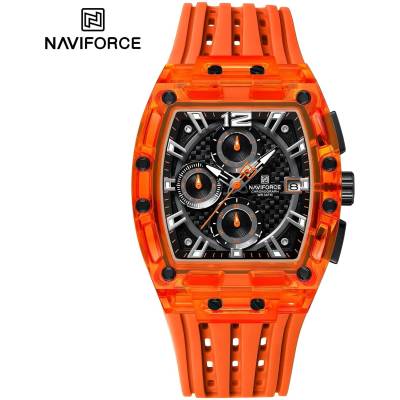 Naviforce Часовници naviforce si-38620 - Оранжева / Черна kp38620 (si-38620)