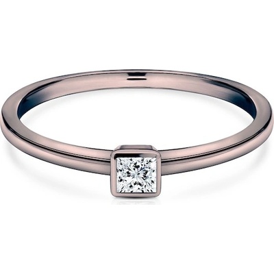 Savicki Zásnubný prsteň Pure čierne zlato diamant PURE P PR 10 D CZ