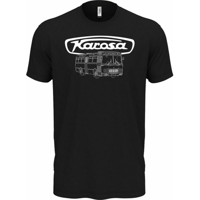 Karosa ŠL11 z boku logo bílý tisk V9 triko