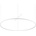 Ideal Lux - LED Димируем пендел ORACLE S LED/83W/230V 4000K Ø 150 см бял (ID342191)