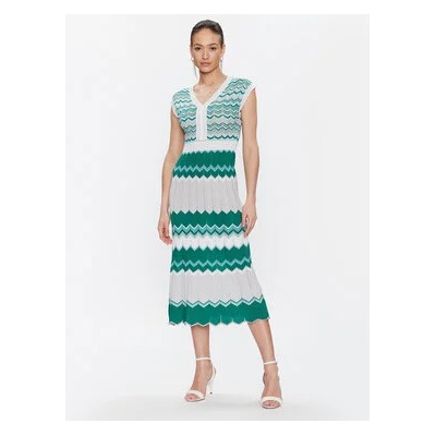 Morgan Плетена рокля 231-RMGUI Зелен Regular Fit (231-RMGUI)