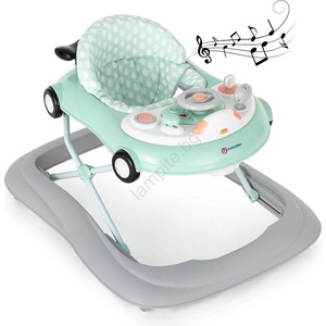 Petite&Mars PETITE& MARS - Бебешка проходилка с мелодия CABRIO 2xAA мента (AG0210) Проходилка
