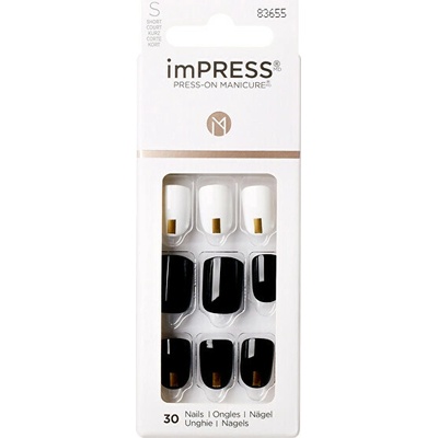 Kiss imPRESS Samolepiace nechty Nails Midnight Drive 30 ks