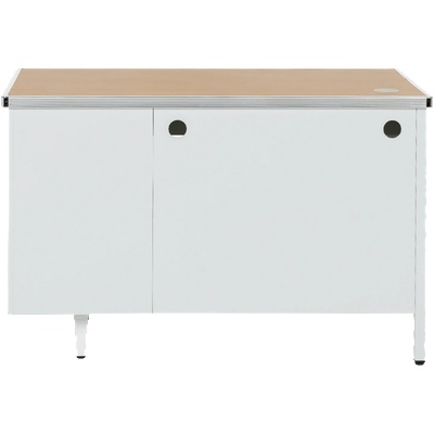 Carmen Метално бюро Carmen CR-1318 L - сиво / бук (B3580308)