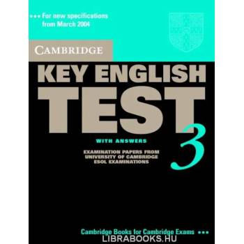 Cambridge Key English Practice Tests KET 3 Student's Book with Answers