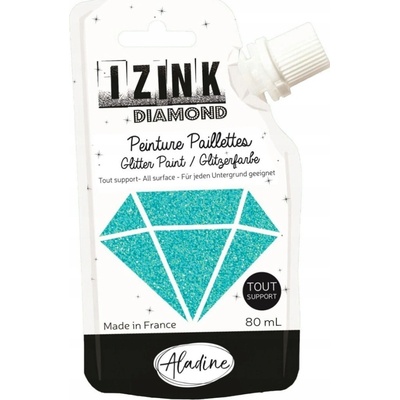 Izink Diamond Diamantová barva tyrkysová 80 ml
