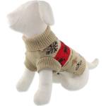 Dog fantasy Пуловер Dog Fantasy Winter Tale Коледен плетен с елени, M 43см (454-857644)