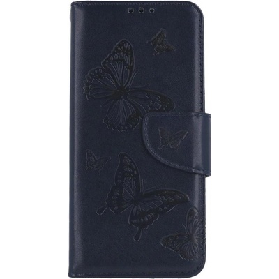 Pouzdro TopQ Xiaomi Redmi Note 11 knížkové Butterfly modré tmavé