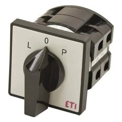 ETI Vačkový spínač reverzný 3-pólový 16A "L-0-P", CS 16 11 U L0P