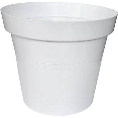 Kinekus Kvetináč plastový, 26cm, biely