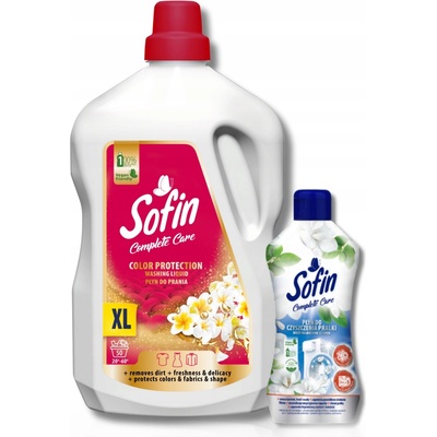 Sofin Tekutý prací prostředek Color 2,5 l + Čistič pračky 300 ml