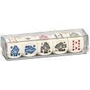 Set kostek s pokerovými symboly 5 kusů