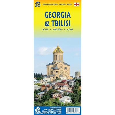 Georgia 1:6000.000 / Tbilisi 1:6.500 cestovní mapa ITMB
