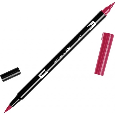 Oboustranný štětcový fix Tombow ABT DUAL - červená Barva: 847 - Crimson