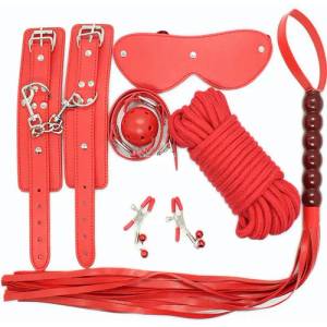 Sensual Bdsm Комплект "red bondage" 6 части