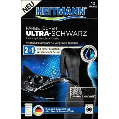 Heitmann Ubrousky pro obnovu černé barvy Ultra 10 ks – Sleviste.cz