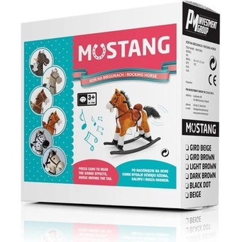 Milly Mally Houpací koník Mustang bílo-černý puntíkovaný