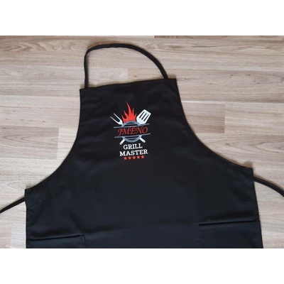 Povlečení Plus Zástěra pro muže 72x100 GRILL MASTER černá + jméno na přání