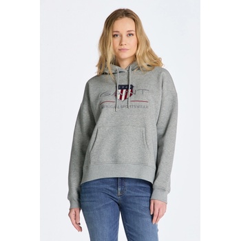 Gant Rel Archive Shield Hoodie šedá