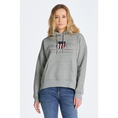 Gant Rel Archive Shield Hoodie šedá
