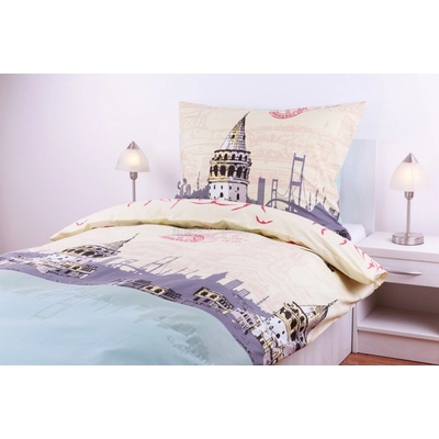 JAN Peří perkál Istanbul modrý 80 x 90 cm – Hledejceny.cz